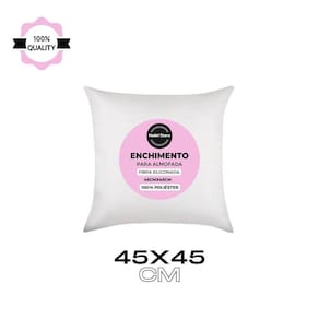 Enchimento Almofada Fibra Siliconada 45x45 300g - Macio