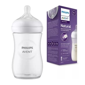 Mamadeira Philips Avent Pétala 3.0 Bico Transparente 260Ml 1M+
