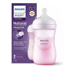 Mamadeira Philips Avent Pétala 3.0 Bico Rosa 260Ml 1M+