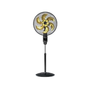 Ventilador de Coluna 40cm Chronos Pr/dr 127v Mallory Preto/Dourado