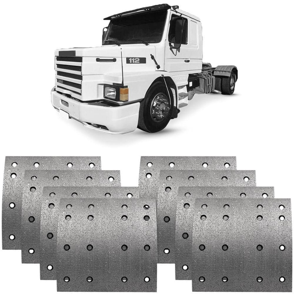 Lona Freio Traseira Scania T 112 R 142 81 a 91 Lonaflex L497