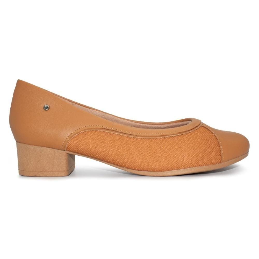 Scarpin Usaflex Feminino Salto Bloco Casual MM0302