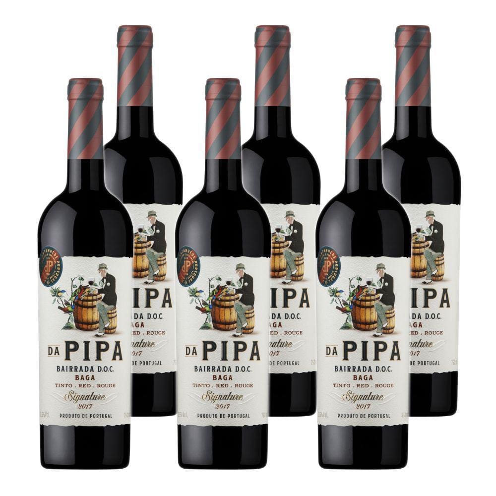 Kit 6 Vinhos Da Pipa Signature Tinto Portugal 750ml