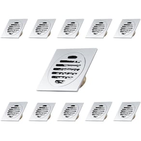 Ralo Click Inteligente Anti Odor Inseto Kit 11 Uni Banheiro Varanda Lavabo Aço Inox 10X10