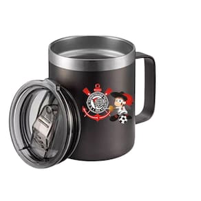 Caneca Térmica Mascote Timão 360ml Pto com Tampa Anatomica