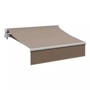 Toldo Tenda Retrátil Manual Aço Poliester Marrom 3,00x2,00m