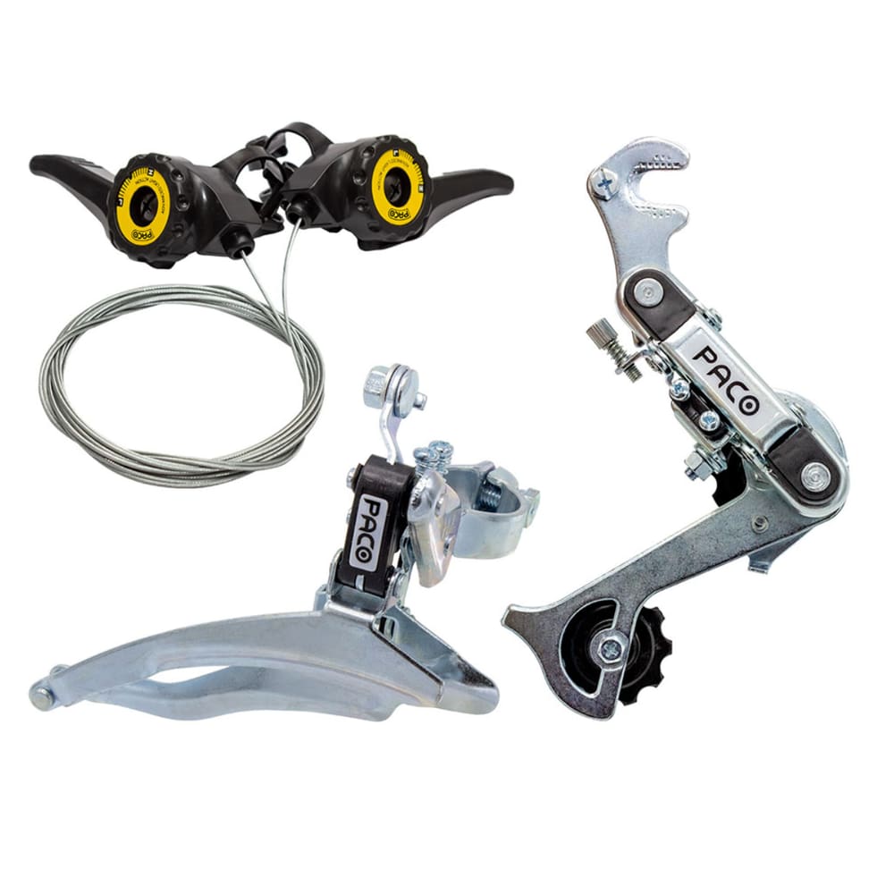 Kit De Cambio Para Bicicleta 18 Velocidades Zincado Paco