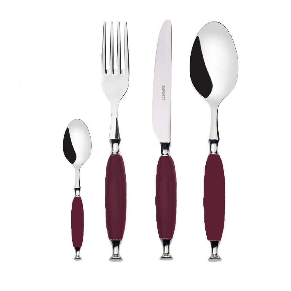 Kit Garfo Faca Colher de Sopa e Café 8 Pçs Country Bugatti