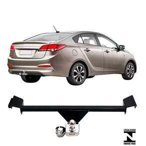 Engate Reboque Rabicho Fixo Hb20 Sedan 2013 a 2019 450Kg