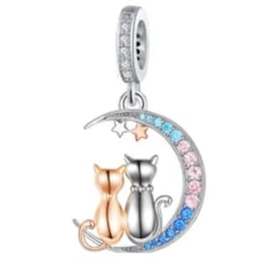Berloque Pingente Amor De Gatos