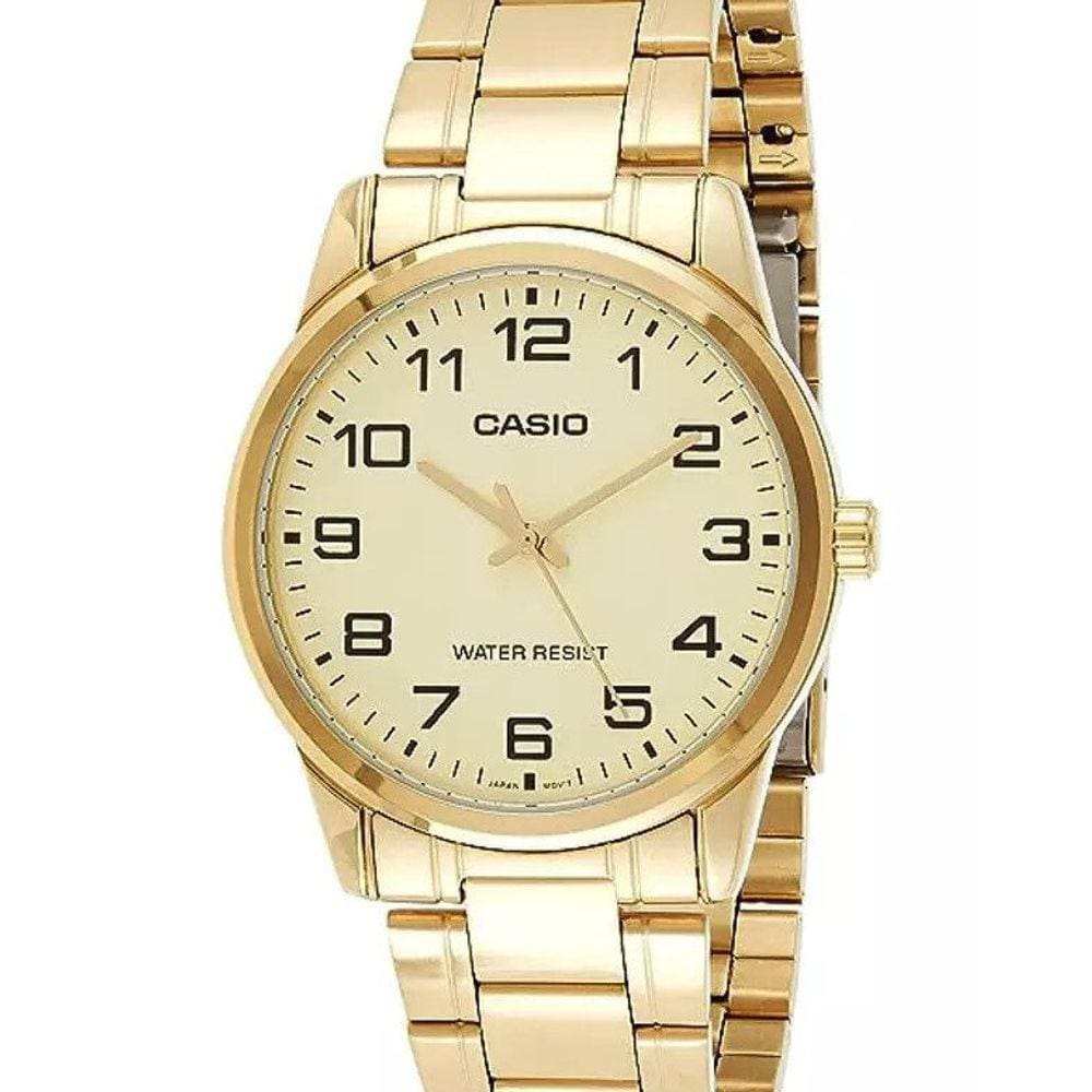 Relógio Casio Masculino Collection Dourado Mtp-V001g-9Budf