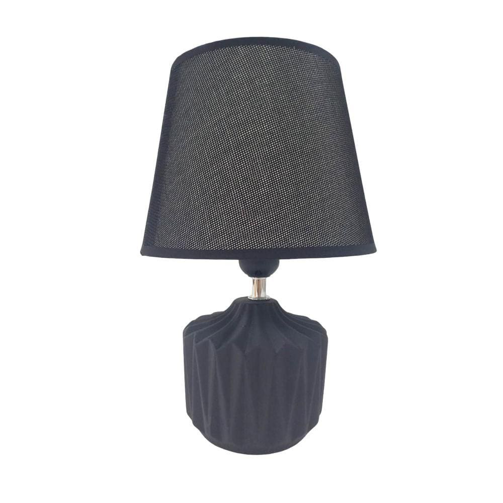 Abajur Boho Chic 40W 29x9cm Preto - Fix