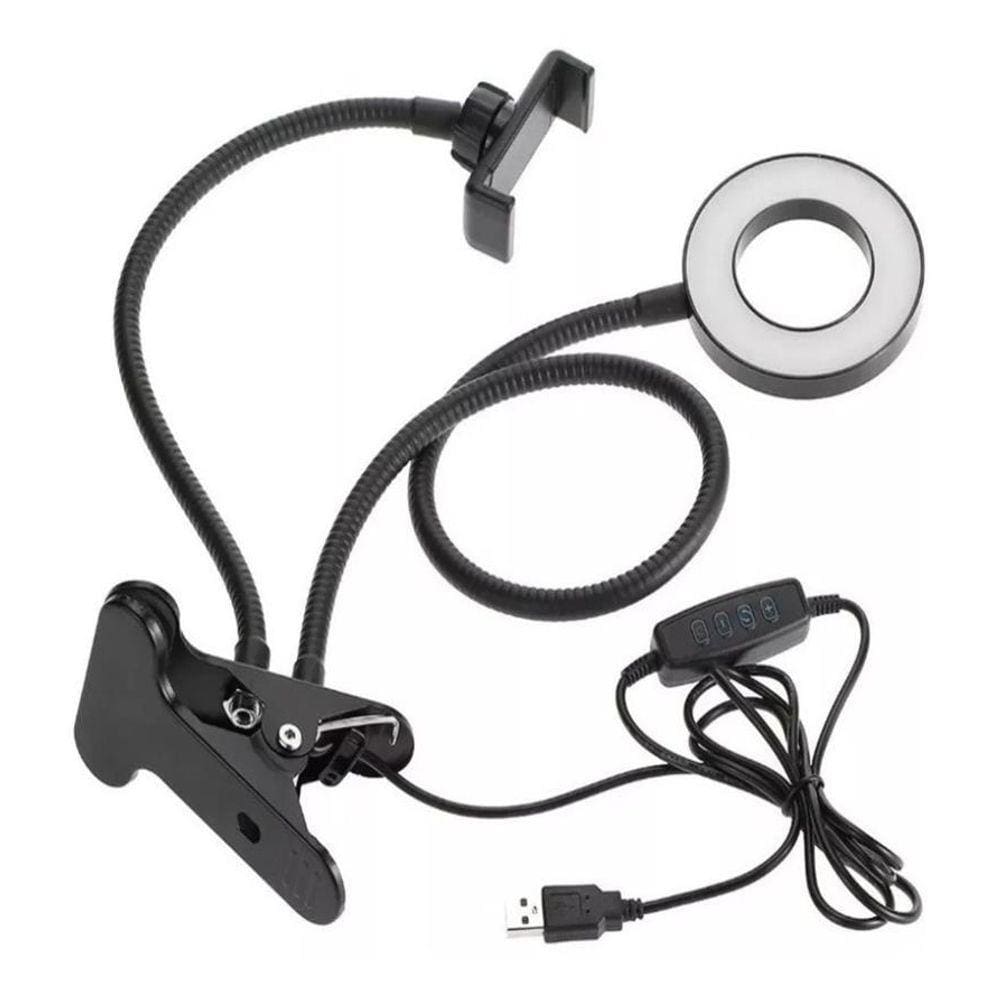 Luminaria Ring Light + Youtuber Suporte Celular Selfie