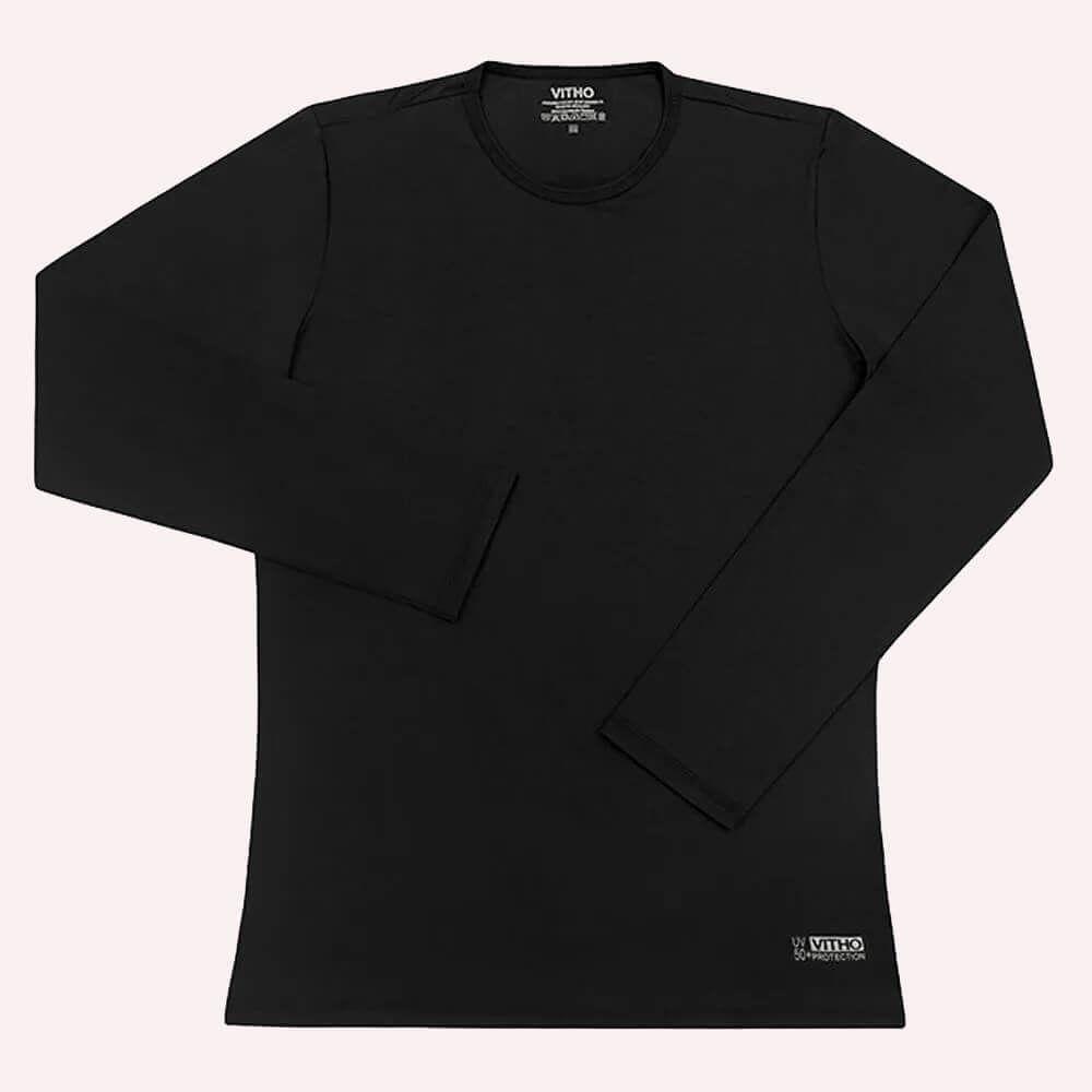 Camiseta Masculina Proteção Térmica UV Theo 50+ Azul Marinho P