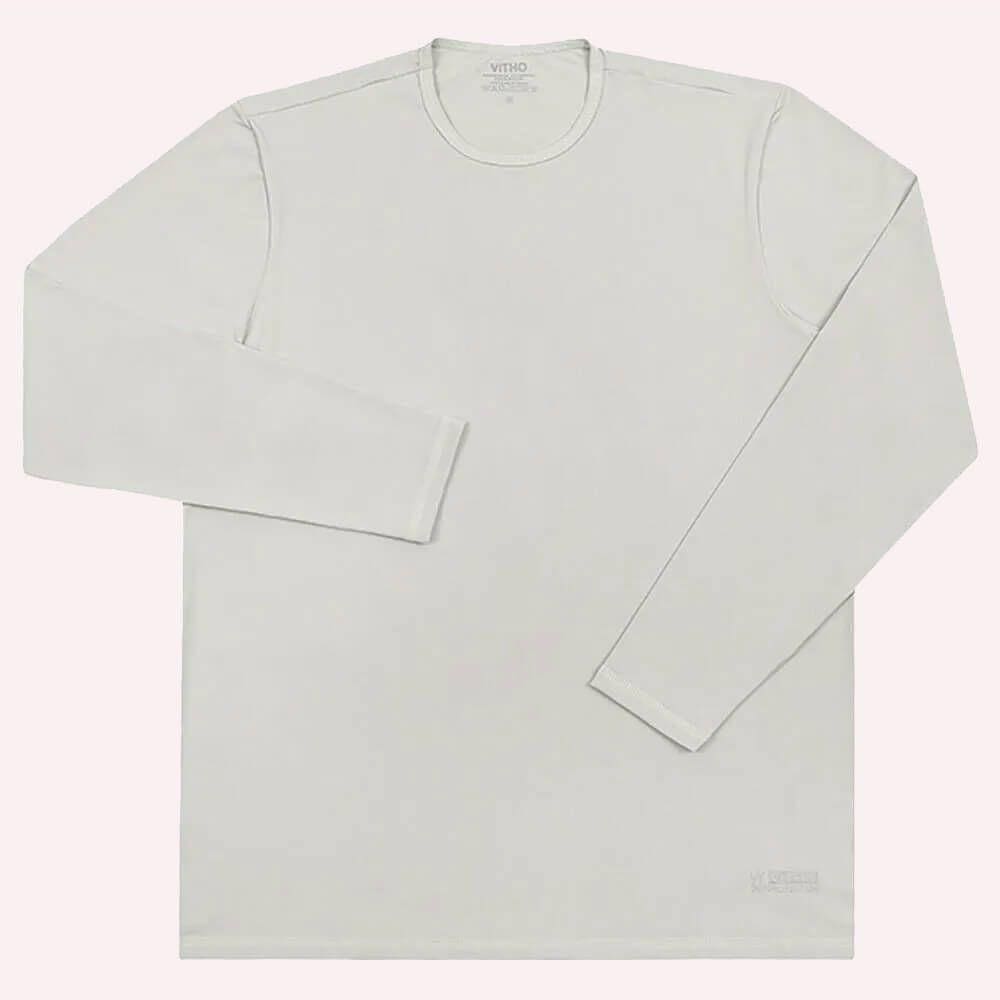 Camiseta Masculina Proteção Térmica UV Theo 50+ Prata P