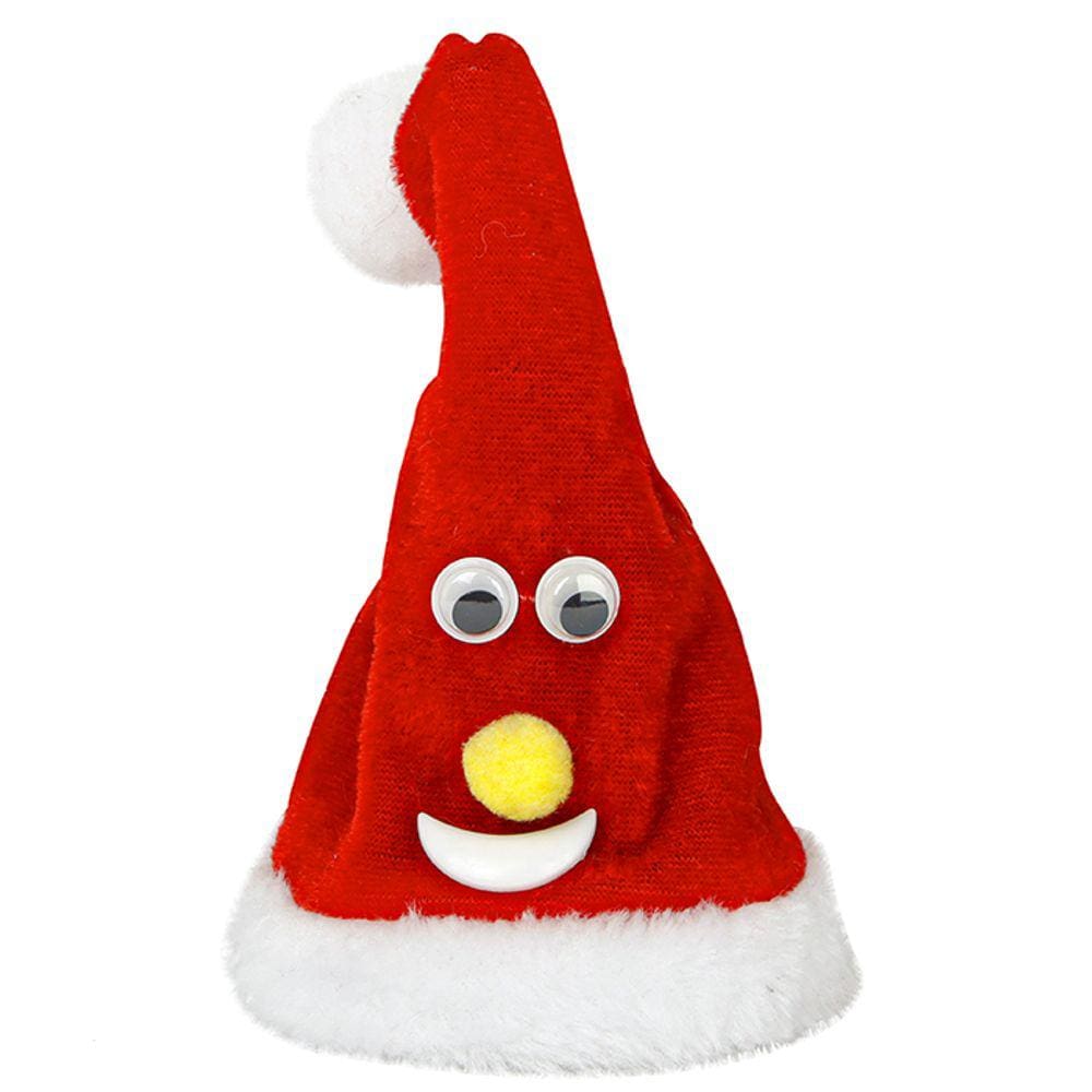 Enfeite Natalino Mesa Touca Gorro de Natal Musical Dançante