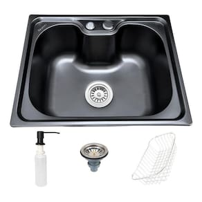 Cuba Cozinha Gourmet Pia Inox Preta Acessórios 50 Cm Revomax