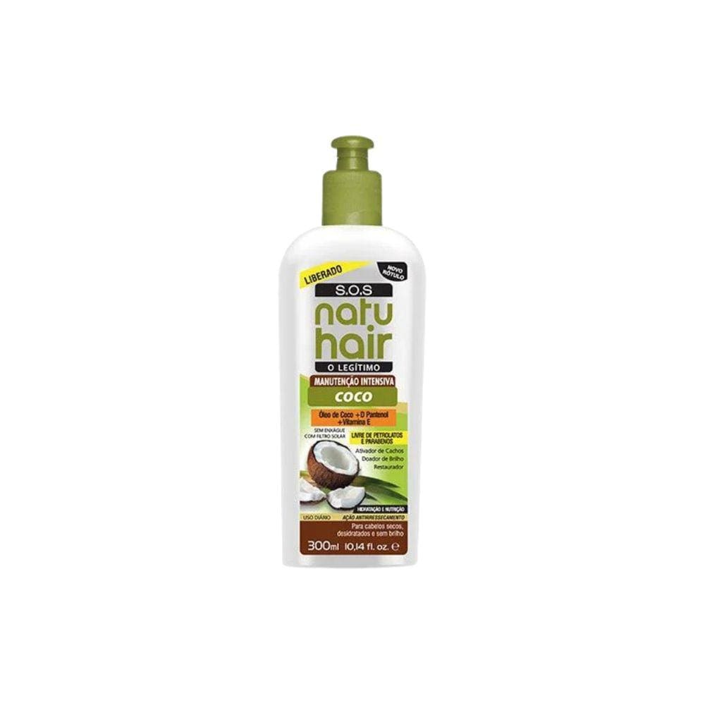 Creme Natuhair Sos Manutençao Intensiva Coco 300ml