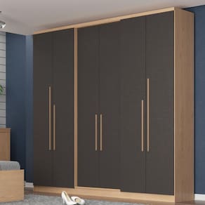 Guarda Roupa Casal 6 Portas 2 Gavetas Sonata Móveis Castro