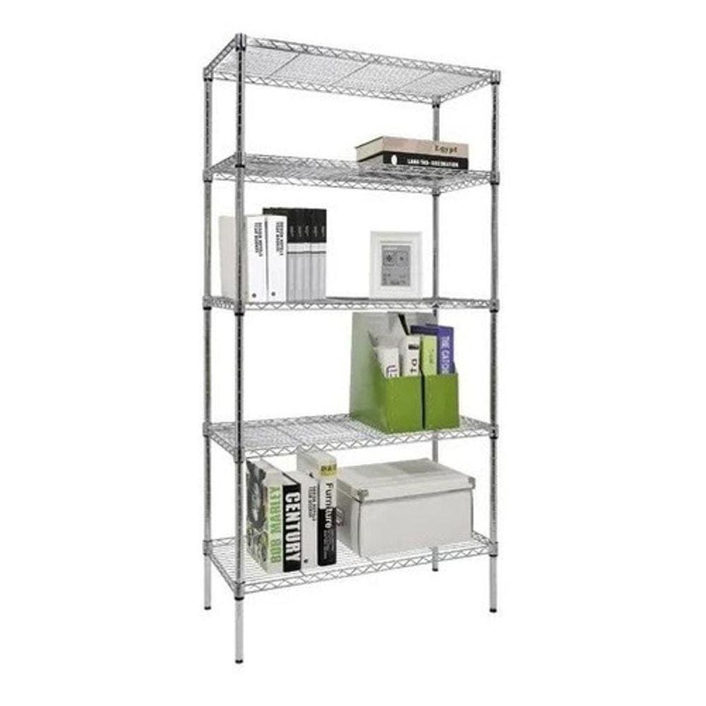 Estante Aço 5 Prateleiras Cromada Aramada 150 Cm