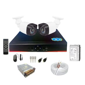 Kit Cftv 2 Câmeras Full Hd 2Mp + Dvr 04 Canais 1080P 6X1