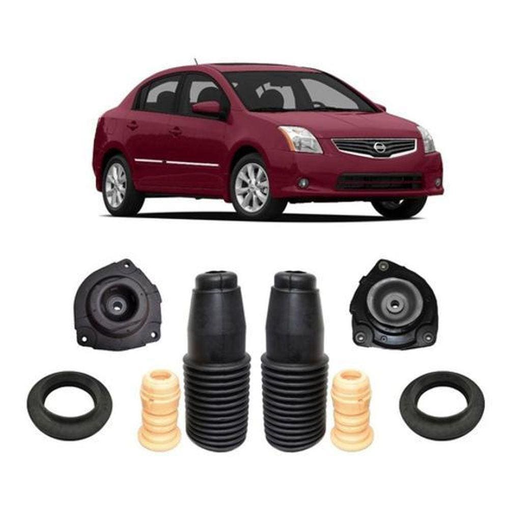 2 Kit Batente Coxim Dianteiro Nissan Sentra 2.0 2010 2011 12