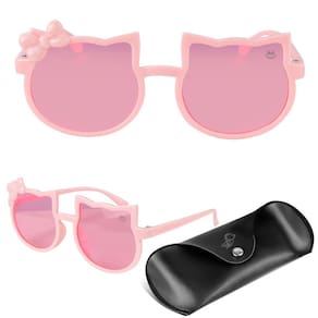 Oculos Infantil gatinho rosa garantia presente