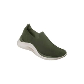 Tênis Feminino Dijean Calce Fácil Tecido Básico Verde Militar