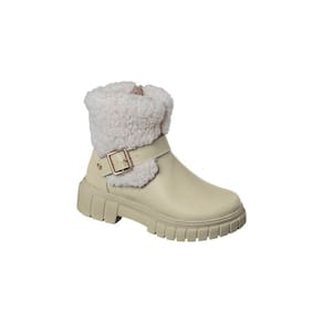 Bota Infantil Feminina Ortopé Glam Boot com Lã Nude