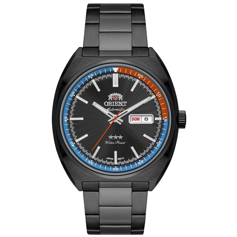 Relógio Orient Masculino Ref: F49pp032 P1px Automático Black