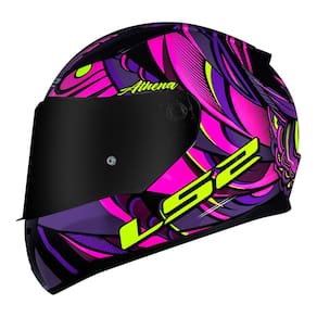 Capacete LS2 FF353 Rapid Athena Roxo e Rosa