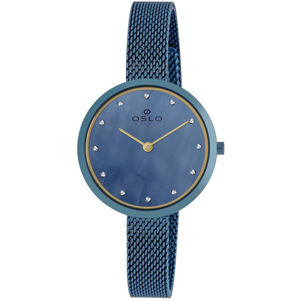 Relógio Oslo Feminino Ref: Ofasss9t0002 A1ax Slim Azul