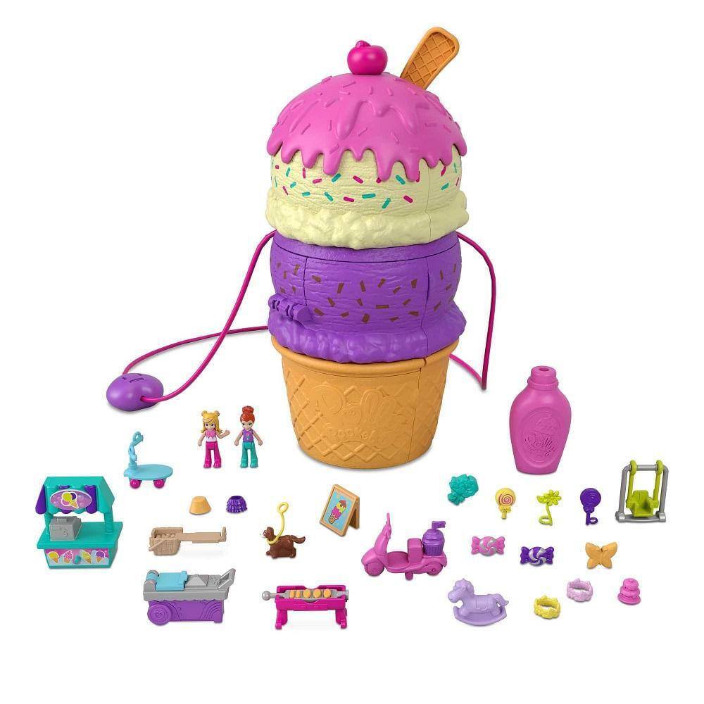 Polly Pocket! Glamorosa Van de Campismo Mattel : .com.br