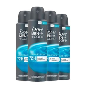 Kit Desodorante Aerosol Dove Cuidado Total 150ml - 4 unidades
