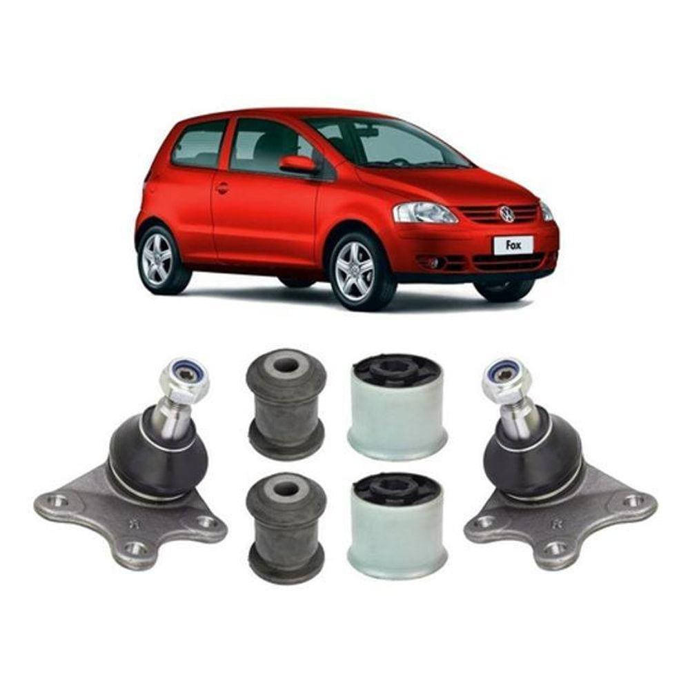Jogo Pivô Bucha Balança Dianteira Volkswagen Fox 2003/2007