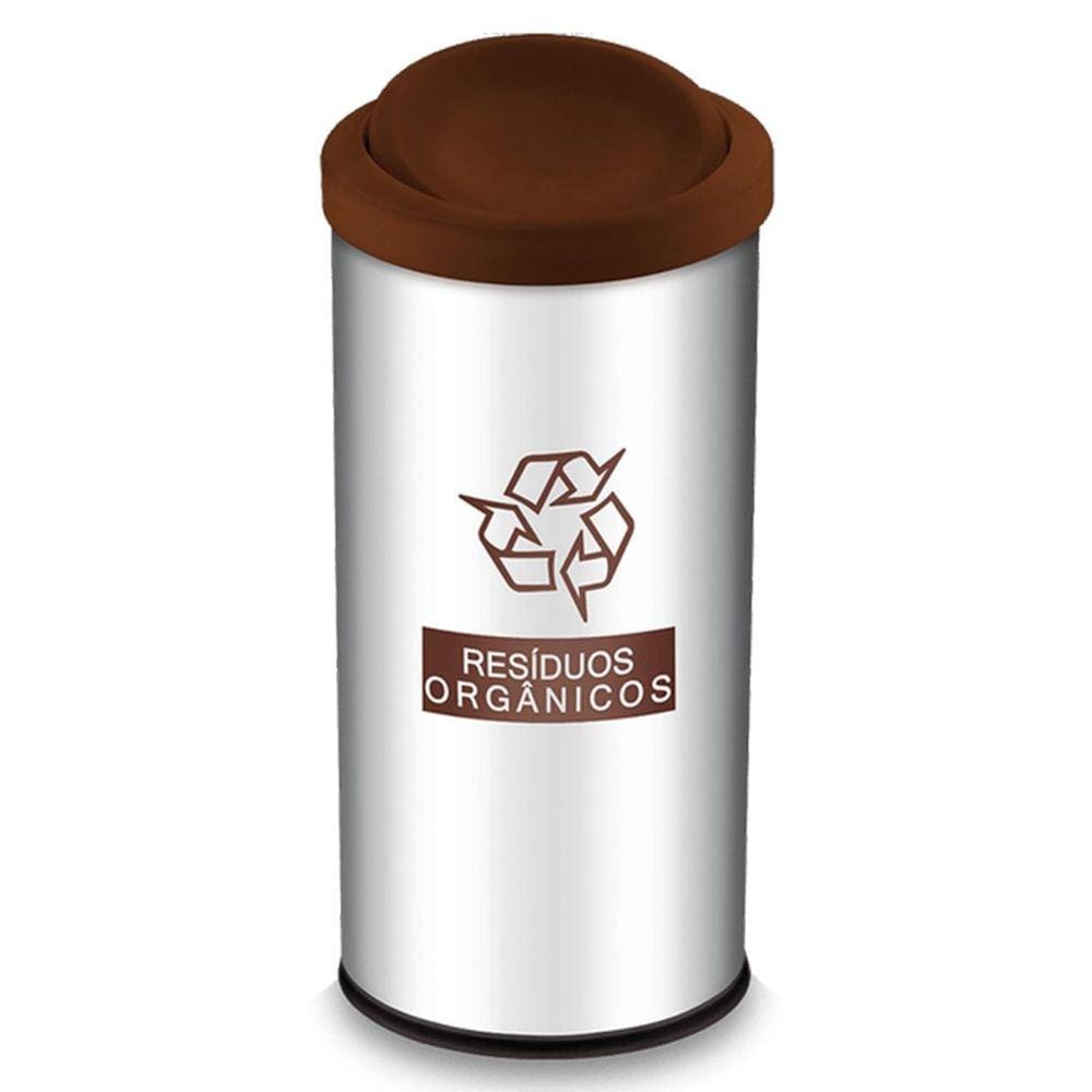 Lixeira Decorline Brinox 40,5 Litros com Tampa
