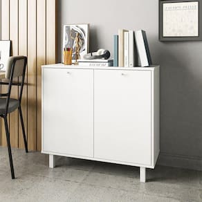Balcão 2 Portas 2 Prateleiras MDP 12mm Branco