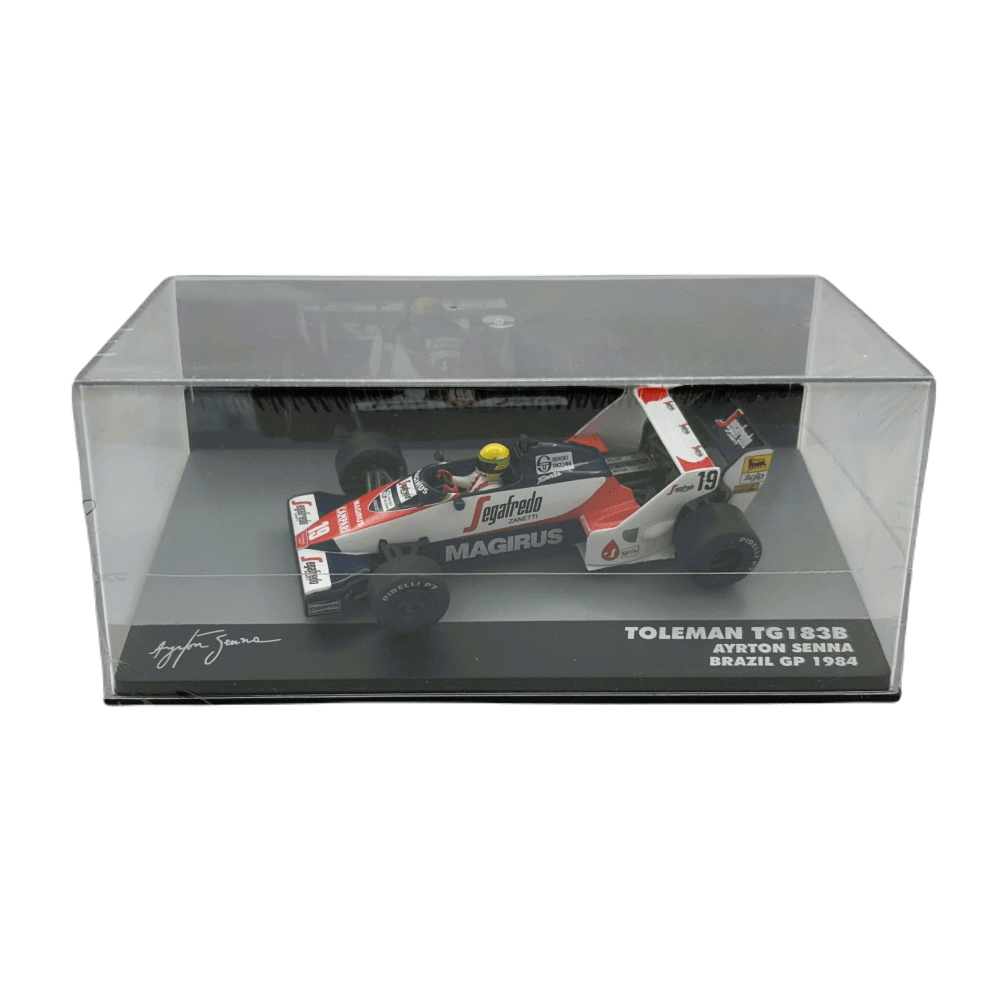 Miniatura 1984 Toleman Tg183B Ayrton Senna 1:43