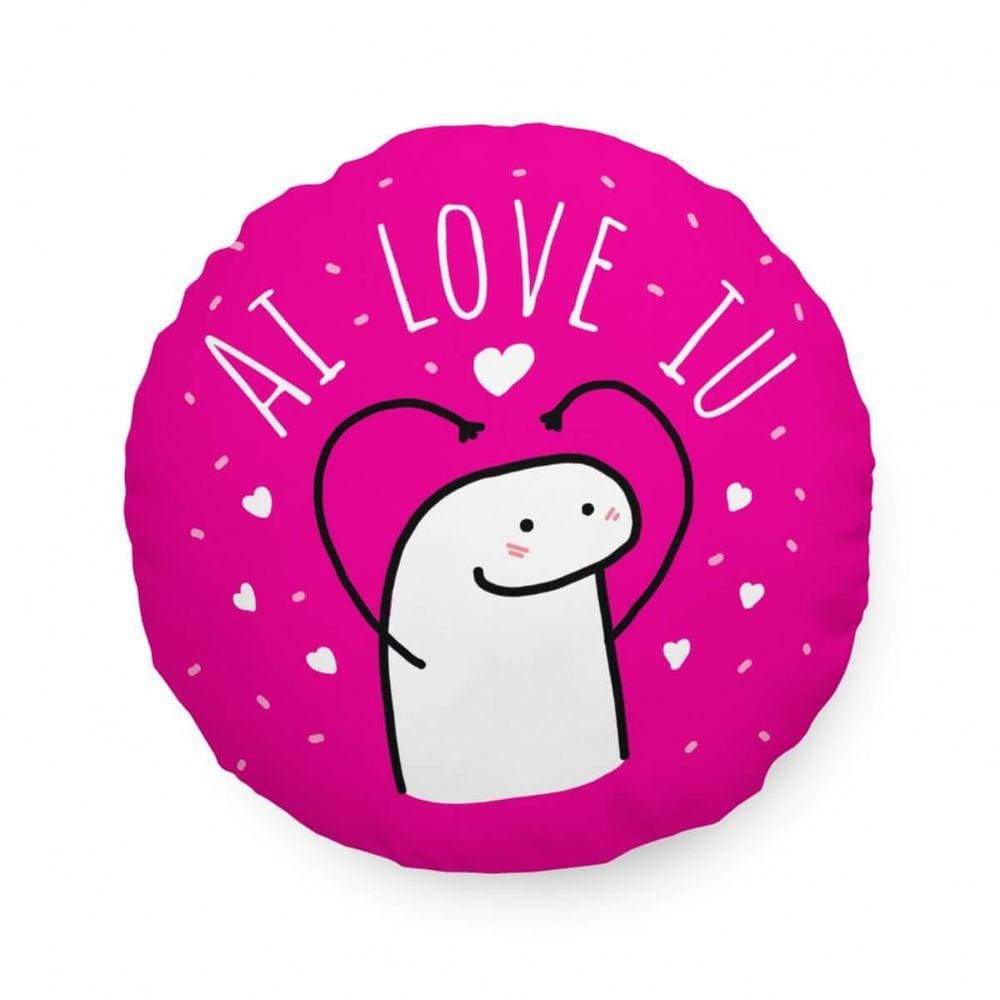 Almofada Divertida Ai Love Iu Presente Namorados
