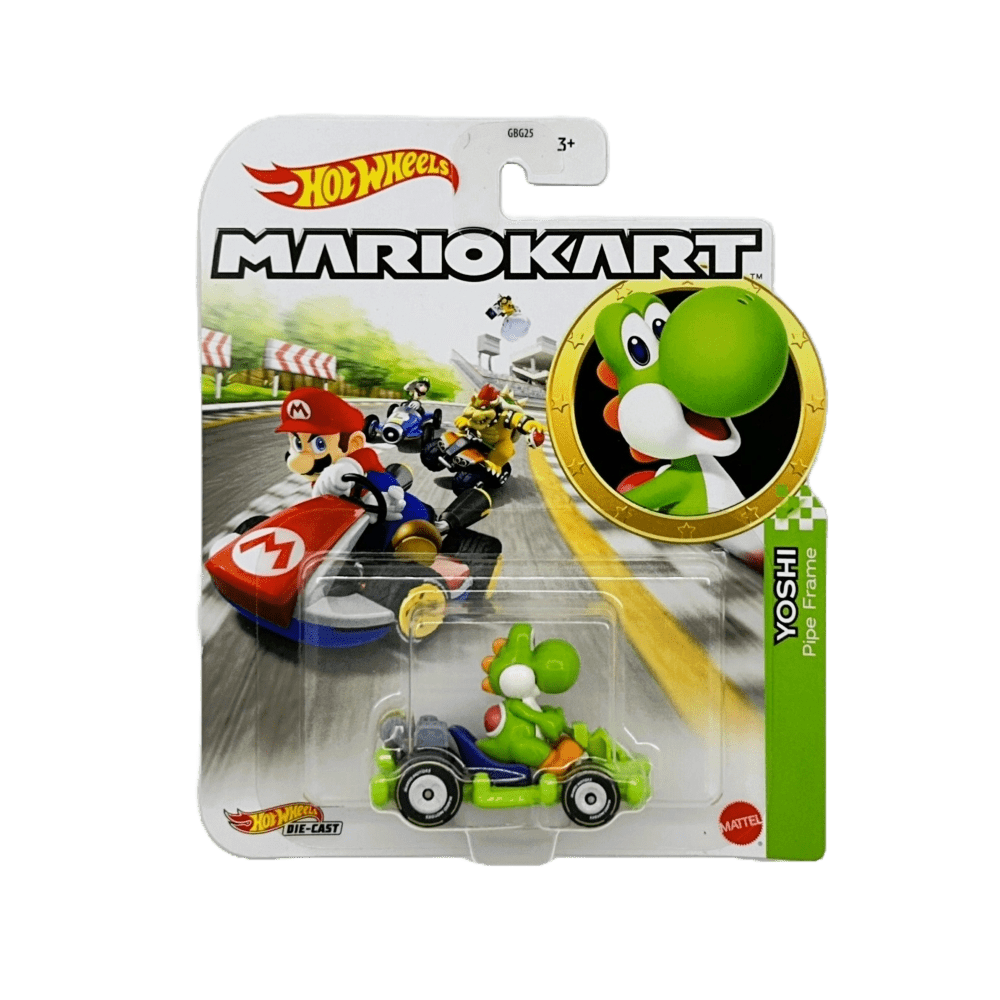 Miniatura Hot Wheels Mariokart Yoshi Pipe Frame 1:64