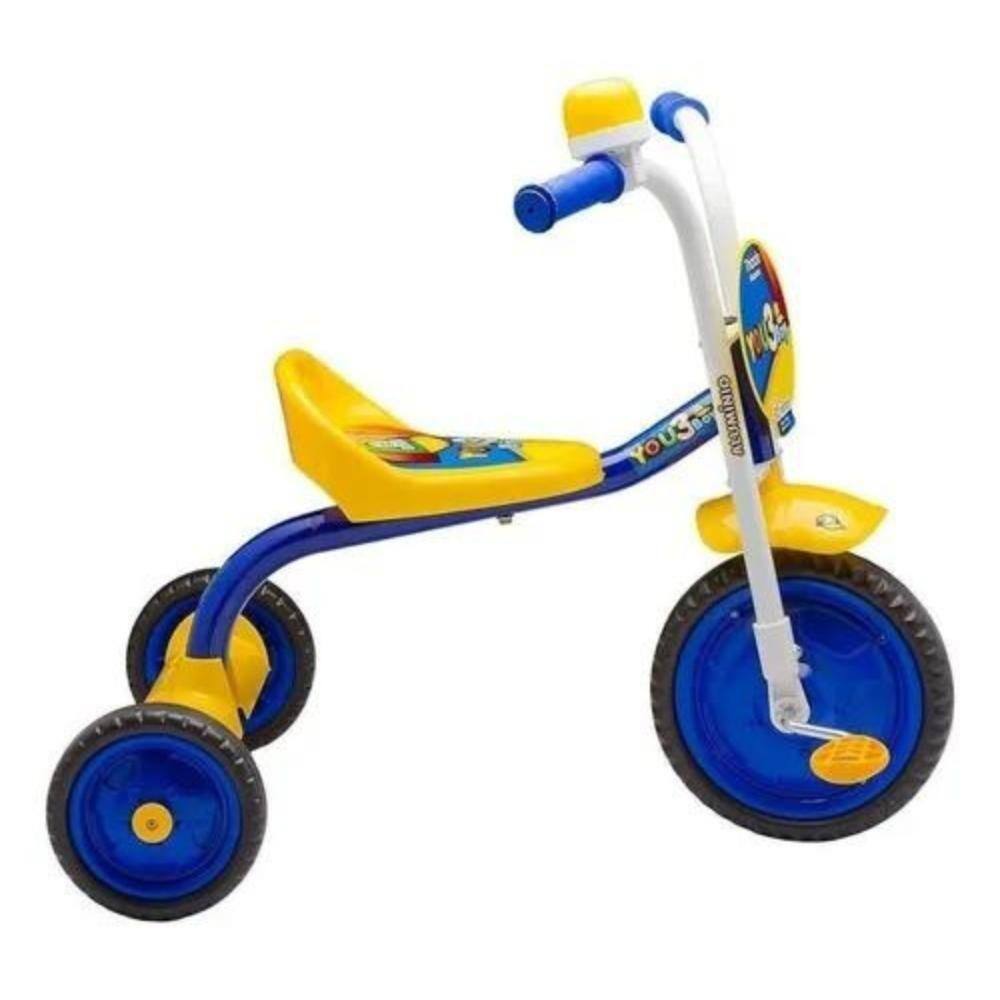 Motoca Triciclo Infantil com Empurrador Praia e Campo Bob Mar - Xplast