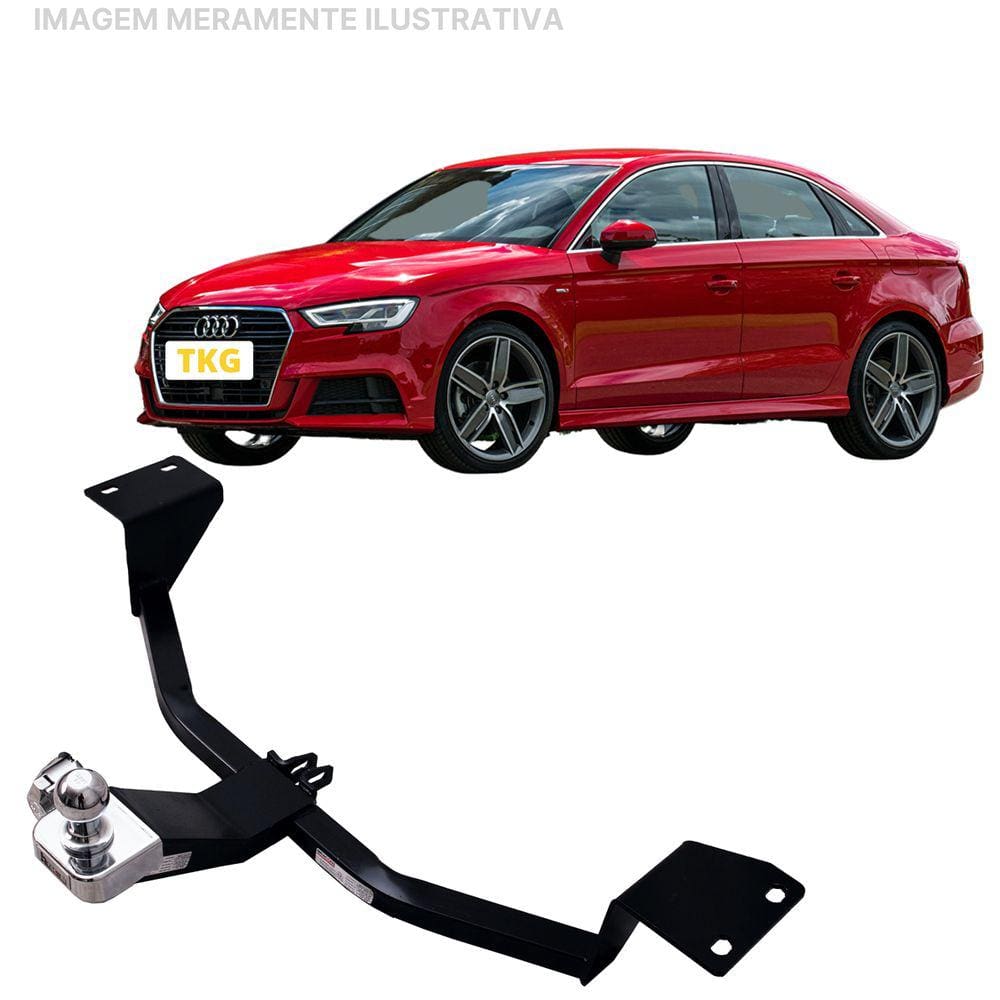 Engate Reboque Rabicho Fixo Audi A3 Sedan 2016 a 2020 700Kg