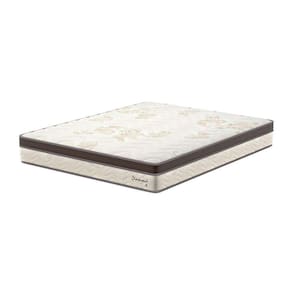 colchão queen diamond euro molas ensacadas (26x158x198) bege e marrom