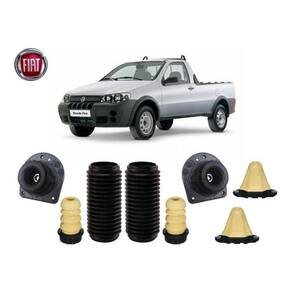 4 Kit Coxim Batente Coifa Do Amortecedor Dianteiro Traseiro
