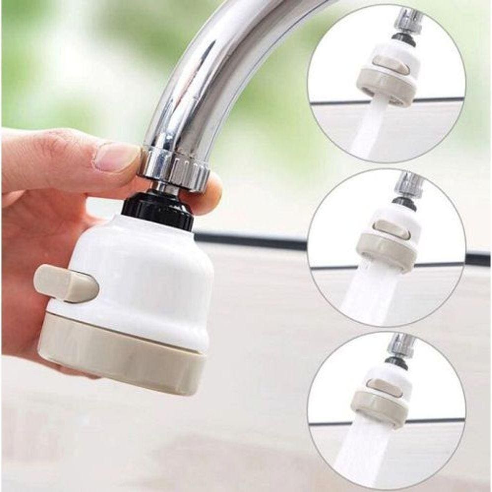 Sto697 Adaptador Torneira Giratoria 360 3 Jatos D`Agua