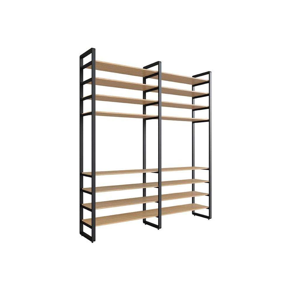 guarda-roupa closet modulado industrial philly cedro 197 cm