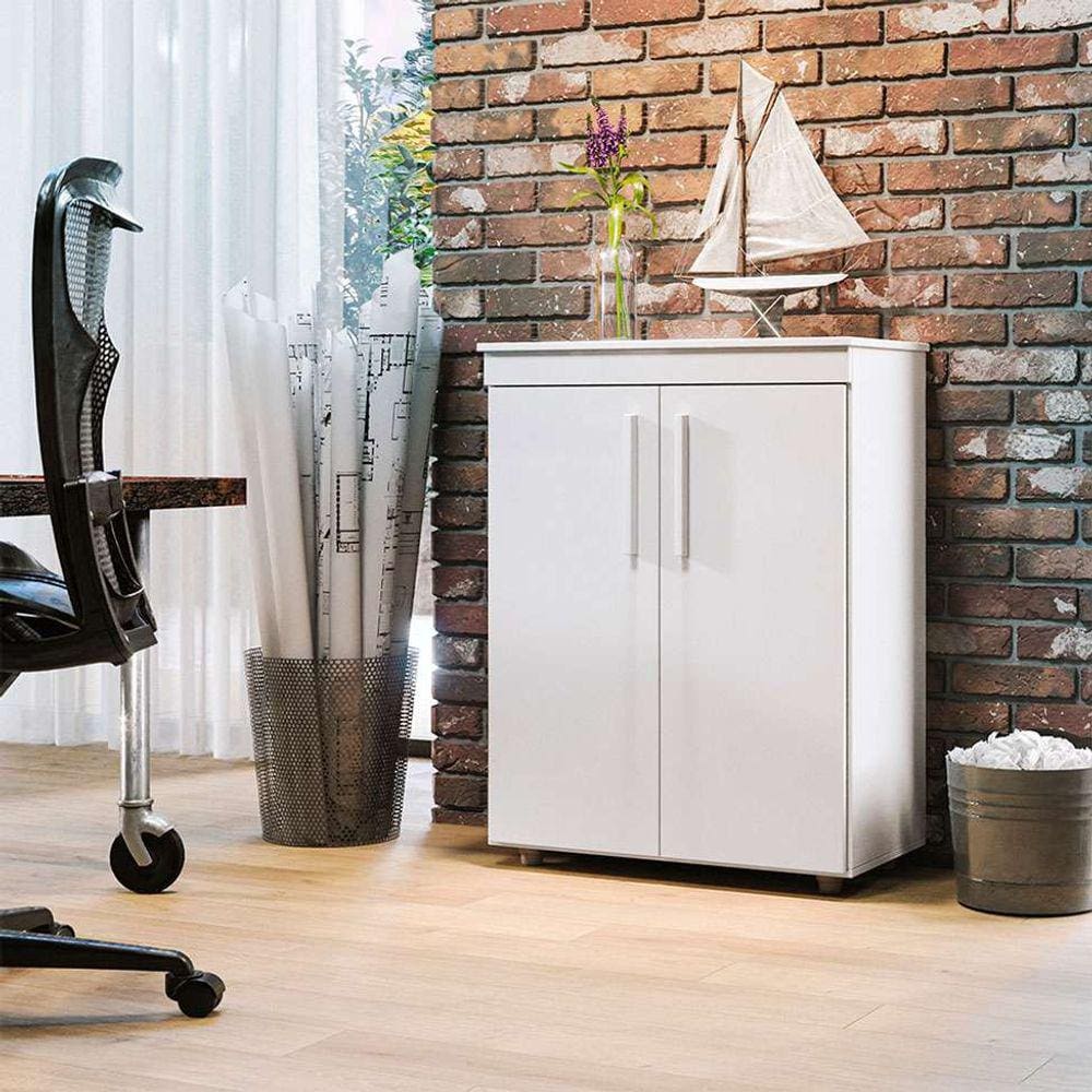 armário multiuso advantage 2 pt branco 97 cm