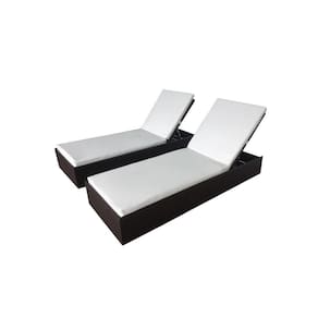 Almofada Para Espreguicadeira Branca 185X60X6Cm 123Organizei