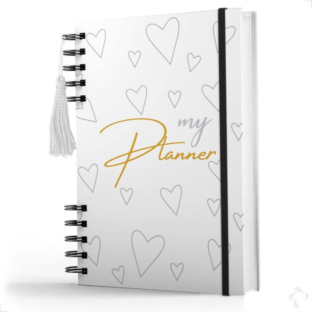 Planner Mensal 2024 Nisti Print 15x21 cm - Branco