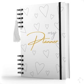Planner Mensal 2024 Nisti Print 15x21 cm - Branco